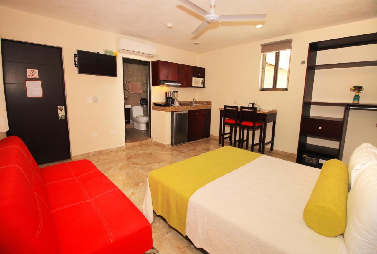 Papagayo Hotel Boutique Playa del Carmen Dış mekan fotoğraf A studio apartment